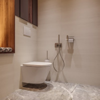 Безободковый подвесной унитаз Lavinia Boho Biore в наборе 2 в 1 330402CR