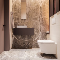 Безободковый подвесной унитаз Lavinia Boho Biore в наборе 2 в 1 330402CR