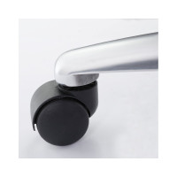 Кресло руководителя Helmi HL-ES04 Strength повышенной прочности, кожа черная, хром 282340