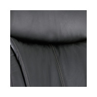 Кресло руководителя Helmi HL-ES04 Strength повышенной прочности, кожа черная, хром 282340