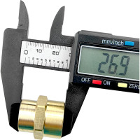 Муфта Профитт латунная переходная пневмо 1/2" ВР х 3/8" ВР, 10 шт  9276027