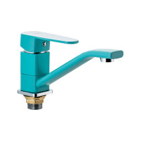 Смеситель для раковины Ekko с гайкой, бирюзовый E45303