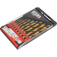 Набор сверл по металлу HSS-TiN 1-10 мм, 10 предметов YATO YT-44674