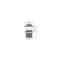 Донный клапан BELBAGNO с системой клик-клак, с переливом BB-PCU-06-CRM