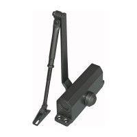 Дверной доводчик DORF 110 кг, черный RAL 9005 matt L8224_black