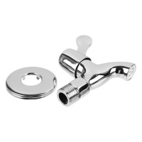 Водоразборный кран FRESSO короткий излив, 1/2", цинк 554-034