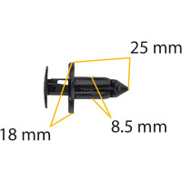 Автокрепеж для Lexus/Toyota 10 шт 75867-30120 КрепАвто 0908