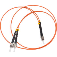 Патч-корд Hyperline FC-D2-62-ST/PR-ST/PR-H-1M-LSZH-OR волоконно-оптический (шнур) MM 62.5/12 239537