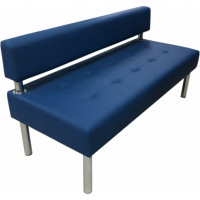 Секция дивана Мягкий офис Сатурн трехместная синяя СТР701СН