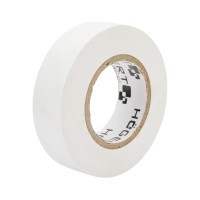 Изоляционная лента Hogert Technik 0,13x19 мм, 20 м, белая HT1P285