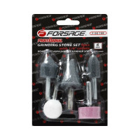 Набор камней абразивных (5 шт; хвостовик 6 мм) в блистере Forsage 26077  F-SK-108(26077)