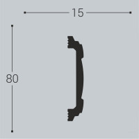 Молдинг bello deco XPS М 8 80x15 мм 00-00004628