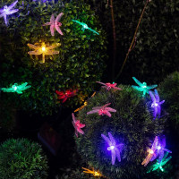 Садовая гирлянда ЭРА Стрекоза на солнечной батарее ERASF22-16 20 LED, 5.8 м Б0053365