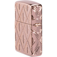 Зажигалка Zippo Armor Geometric с покрытием Rose Gold, 38x13x57 мм 49702
