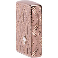 Зажигалка Zippo Armor Geometric с покрытием Rose Gold, 38x13x57 мм 49702