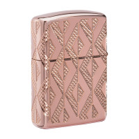 Зажигалка Zippo Armor Geometric с покрытием Rose Gold, 38x13x57 мм 49702