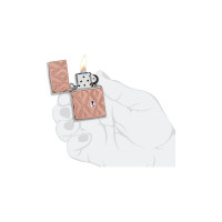 Зажигалка Zippo Armor Geometric с покрытием Rose Gold, 38x13x57 мм 49702