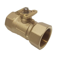 Двухходовой шаровой кран TECHNO 2040B латунный, под привод DN40, G1 1/2, КVS 40.0 640240-2