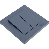 2-клавишный выключатель Systeme Electric AtlasDesign Грифель сх.5, 10АХ, в сборе SE ATN000752