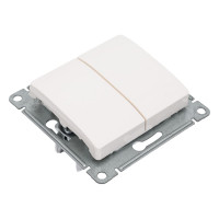 2-клавишный выключатель Systeme Electric Glossa Молочный, сх.5, 10AX GSL000951