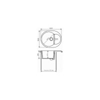 Кухонная мойка Polygran ATOL-620 (№302 Песочный) 678989