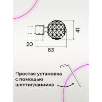 Наконечник Peora Орион золото антик 16 мм 2 шт 56932