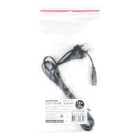 Шнур ШВВП-АП Power Cube 2х0,75 S52C7-250-2,5-1,8, черный, 1,8 м, S52 - C7, 2-pin, с прямым разъёмом C7 RPC-184BLPRO1.8