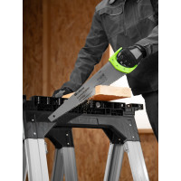 Ножовка по дереву СИБРТЕХ Зубец 500 мм, шаг зуба 7мм, зуб 2D, калёный зуб, 2-х компонентная рукоятка 23818