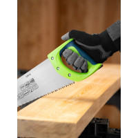 Ножовка по дереву СИБРТЕХ Зубец 500 мм, шаг зуба 7мм, зуб 2D, калёный зуб, 2-х компонентная рукоятка 23818