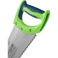 Ножовка по дереву СИБРТЕХ Зубец 500 мм, шаг зуба 7мм, зуб 2D, калёный зуб, 2-х компонентная рукоятка 23818