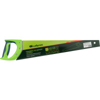 Ножовка по дереву СИБРТЕХ Зубец 500 мм, шаг зуба 7мм, зуб 2D, калёный зуб, 2-х компонентная рукоятка 23818