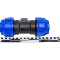 Компрессионный переходной тройник VALFEX ПНД, с внутренней резьбой, 63-1 1/2"-63 1210016311263