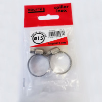 Хомут Boutte INOX 15 мм, ширина 8 мм, 2 шт. 0204311