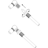Угловой переходник ЭРА гнездо F - штекер TV, simple RSA041 Б0048298
