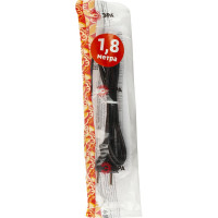 Шнур для бра ЭРА UX-ШВВП-2x0,75-1,8m-B 1,8м ШВВП 2x0,75мм2 черный Б0051342