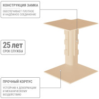 Внутренний угол TDM ELECTRIC КМВ, сосна, 100х60 упаковка 2 шт SQ0411-0227