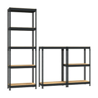 Стеллаж Металл-Завод MZ-PROFIL 5 RAL9011 на заклепках 180х90х40х5