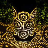 Садовый светильник ЭРА ERASF22-34 Марокко, на солнечной батарее, 19 см, Б0053386