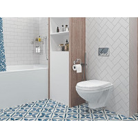 Подвесной унитаз Santek "Бореаль" стандарт: сиденье дюропласт, металлический крепеж 1.WH30.1.977 00049438