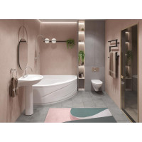 Подвесной унитаз Santek "Бореаль" стандарт: сиденье дюропласт, металлический крепеж 1.WH30.1.977 00049438