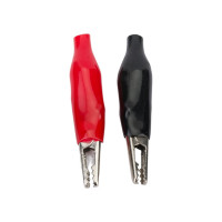 Зажим крокодил для проводов TDM ELECTRIC 3А 40мм в изоляции 5 шт+5 шт SQ0541-0017