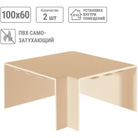 Поворот TDM ELECTRIC на 90 градусов КМП 100x60 сосна (2 шт./комплект) SQ0411-0247