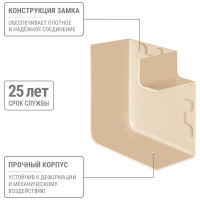 Поворот TDM ELECTRIC на 90 градусов КМП 60x40 сосна (4 шт./комплект) SQ0411-0246