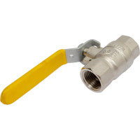 Шаровой кран MVI газовый, полнопроходной 1/2" внутренняя-внутренняя, ручка рычаг BV.811.04