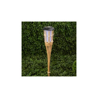 Садовый светильник ЭРА ERASF22-24 Факел бамбук, на солнечной батарее, 56 см, Б0053382