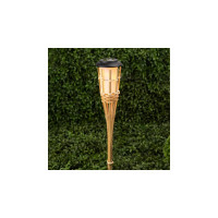 Садовый светильник ЭРА ERASF22-24 Факел бамбук, на солнечной батарее, 56 см, Б0053382