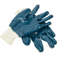 Нитриловые перчатки Armprotect облегченные, полный облив, манжета, синие, р11 NIT005 4631161388056