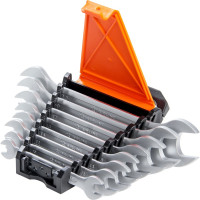 Набор рожковых ключей Airline 8х10, 10х12, 12х13, 14х15, 13х17, 17х19, 19х22, 22х24, 8 предметов, пластиковый держатель AT-8-49