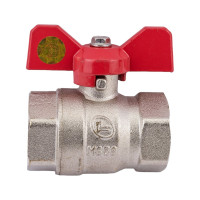 Шаровой Кран DOUBLE-LIN латунный резьбовой, бабочка ВР/ВР 3/4" LL1042 (3/4")