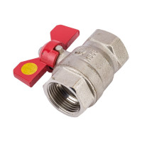 Шаровой Кран DOUBLE-LIN латунный резьбовой, бабочка ВР/ВР 3/4" LL1042 (3/4")